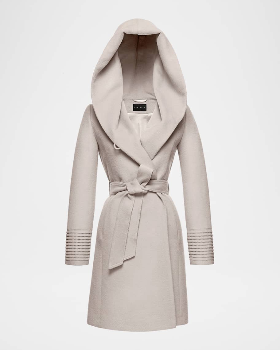 Hooded Wrap Coat in, VENUS