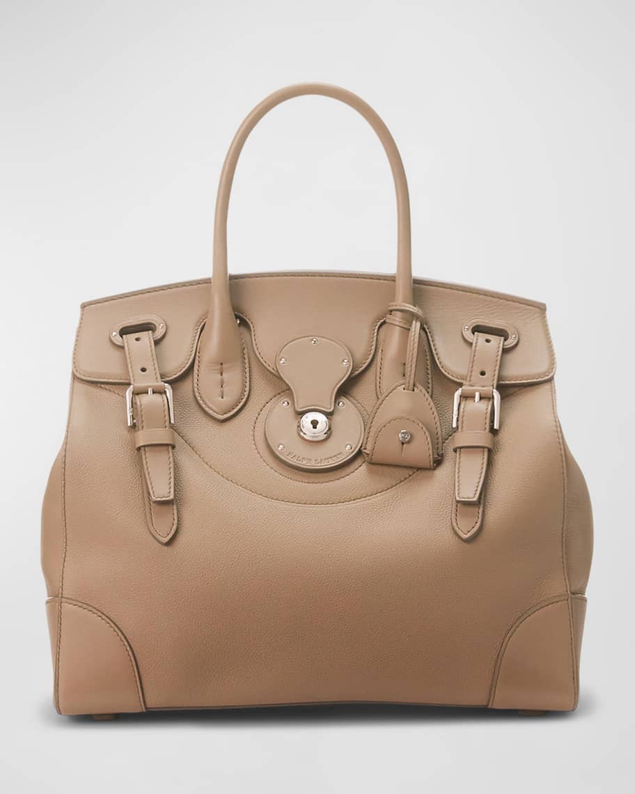 Ralph Lauren Collection Ricky 33 Buckle Leather Top-Handle Bag | Neiman ...