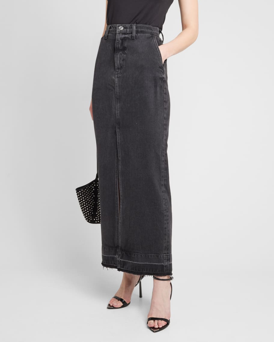 Derek Lam 10 Crosby - Aine Asymmetrical Denim Skirt main image 0