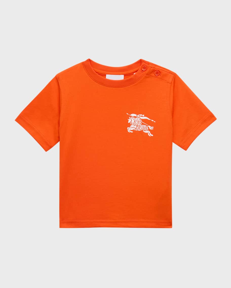 Burberry Boy's Cedar Equestrian Knight Design-Print T-Shirt, Size