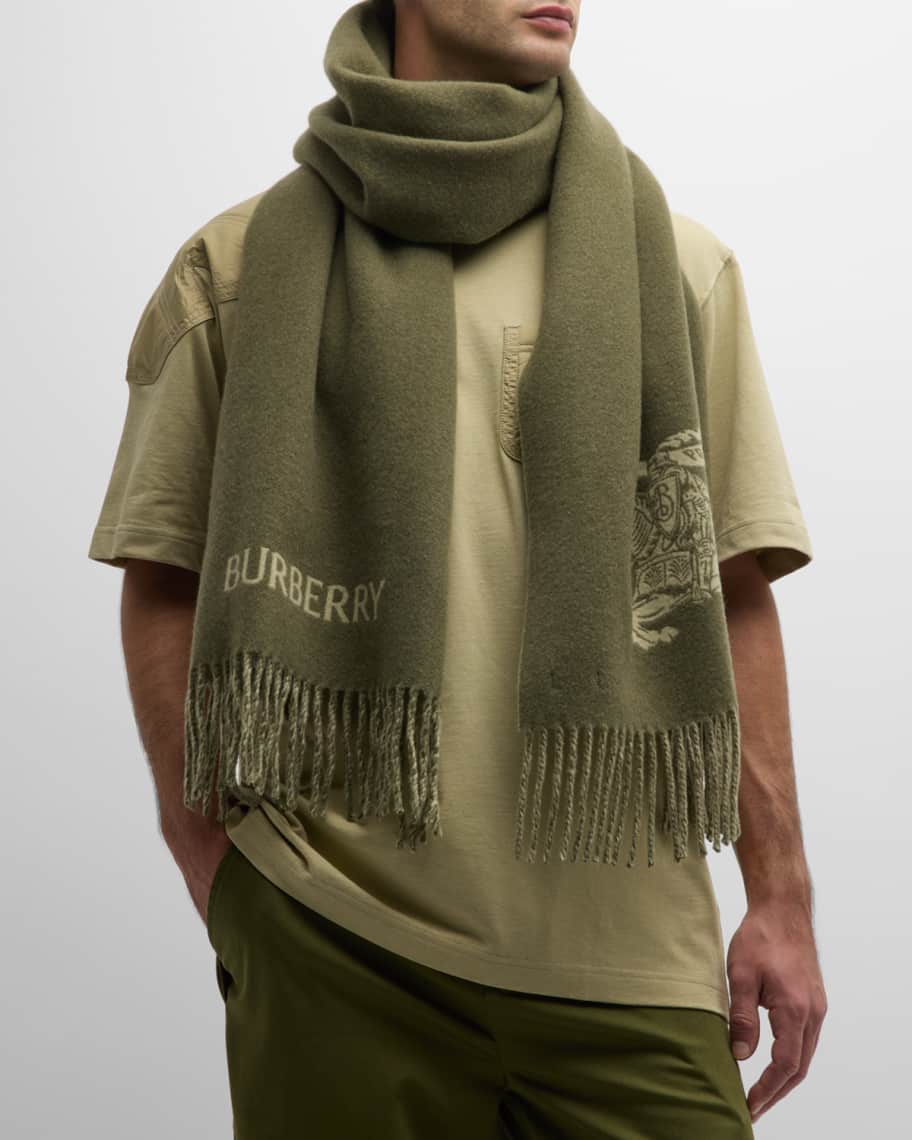 Image 1 of 3: Men's EKD Cashmere Rectangle Scarf