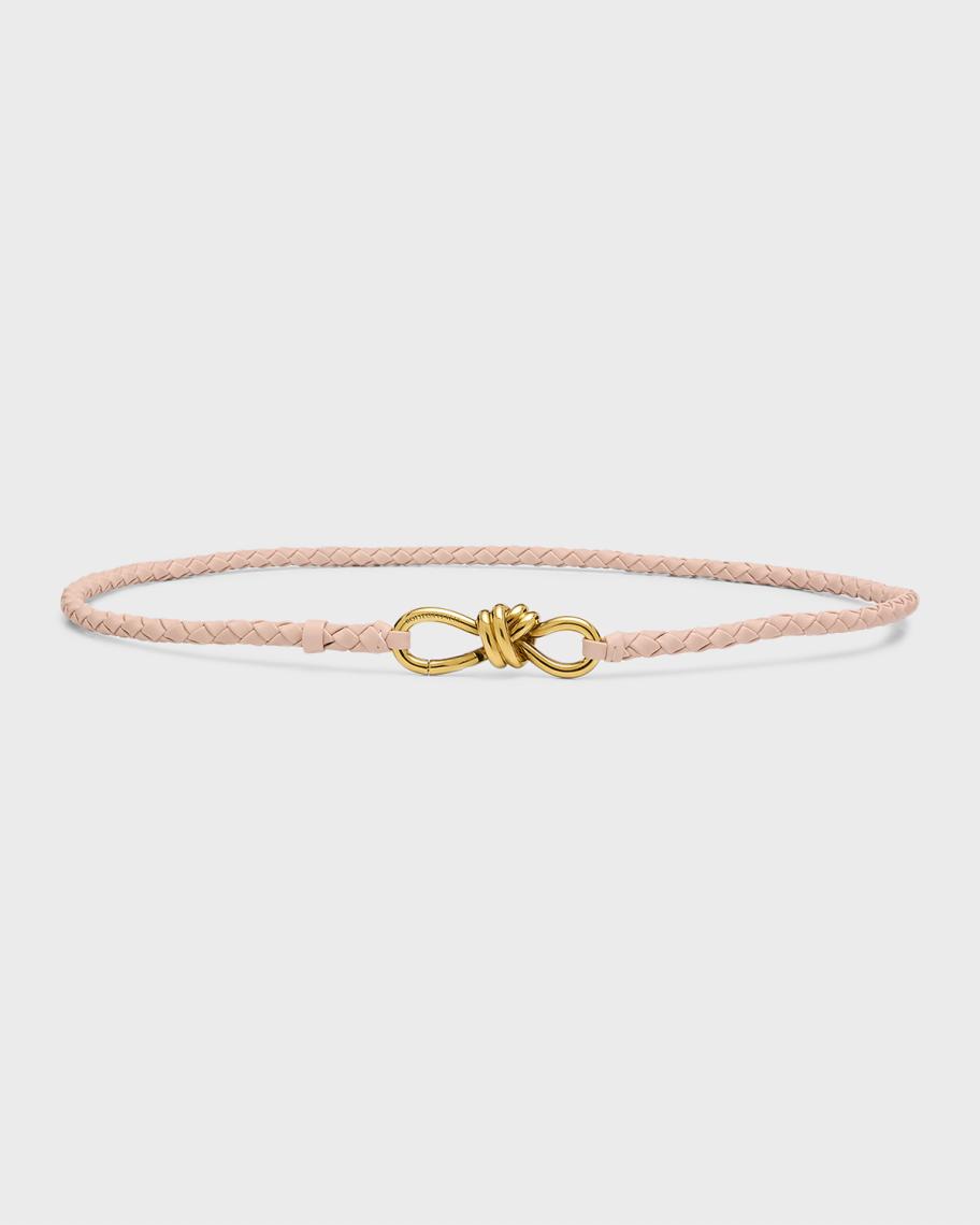 Bottega Veneta Intrecciato Braided Nappa Leather Belt  display picture 1