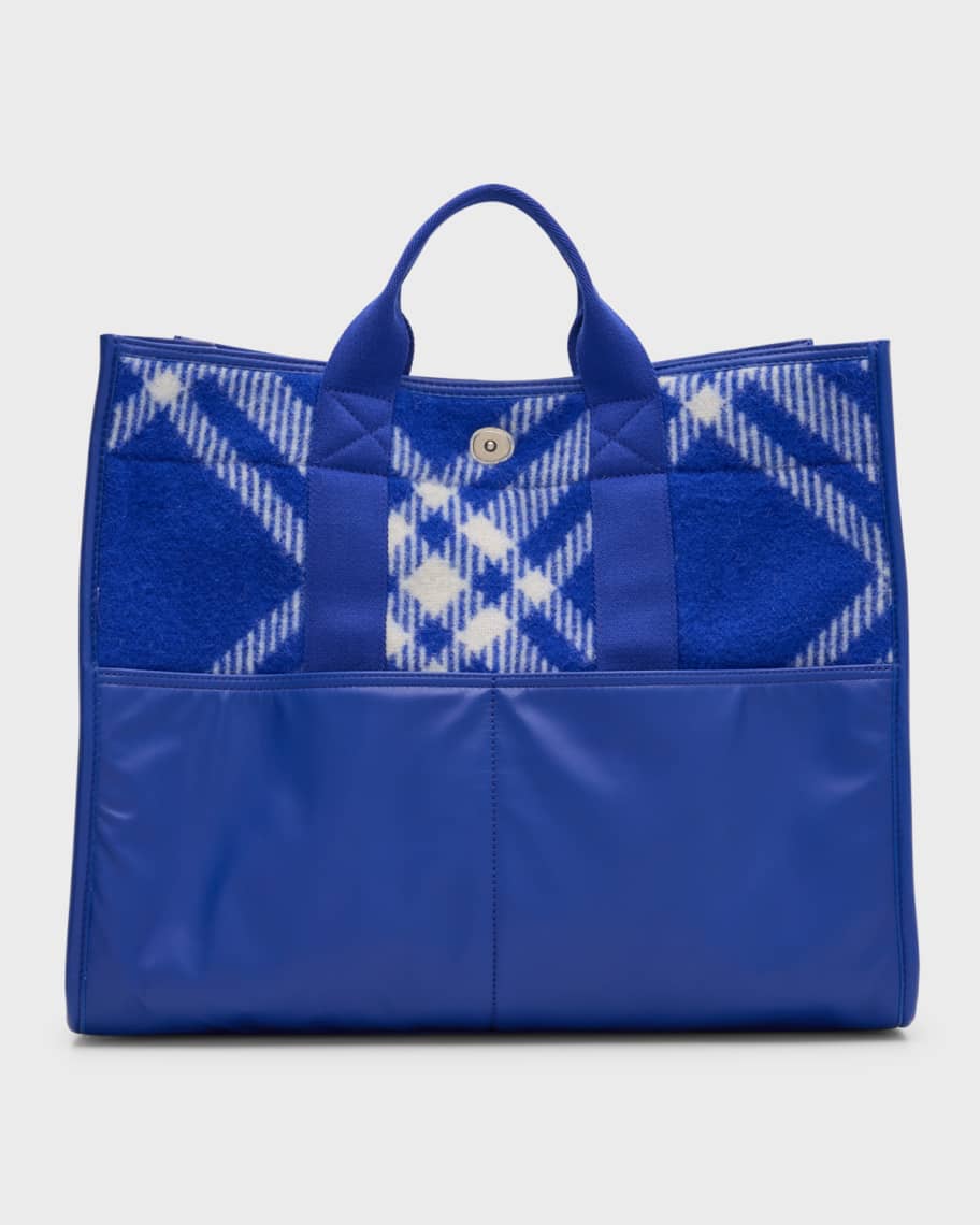 Burberry EKD-jacquard wool cushion - Blue