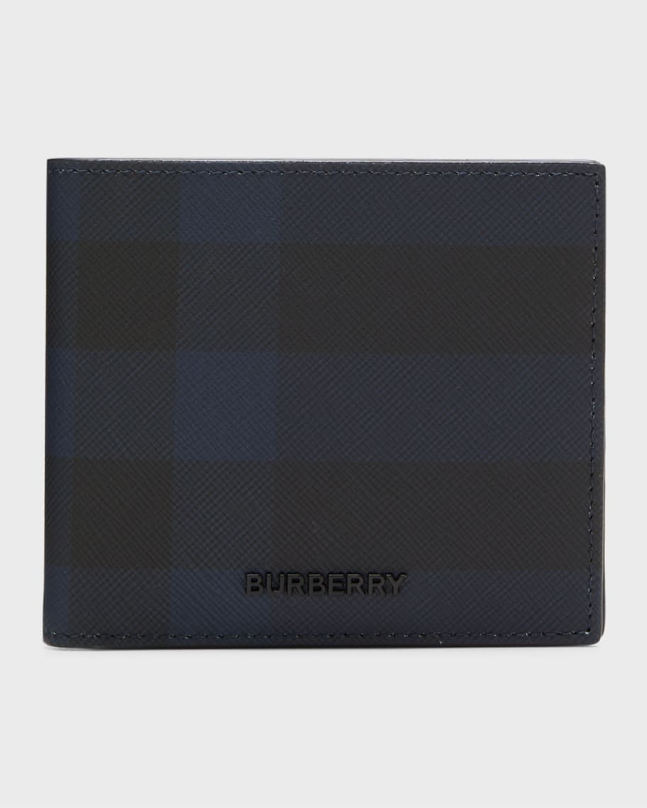 Burberry Men's Check Billfold Wallet | Neiman Marcus