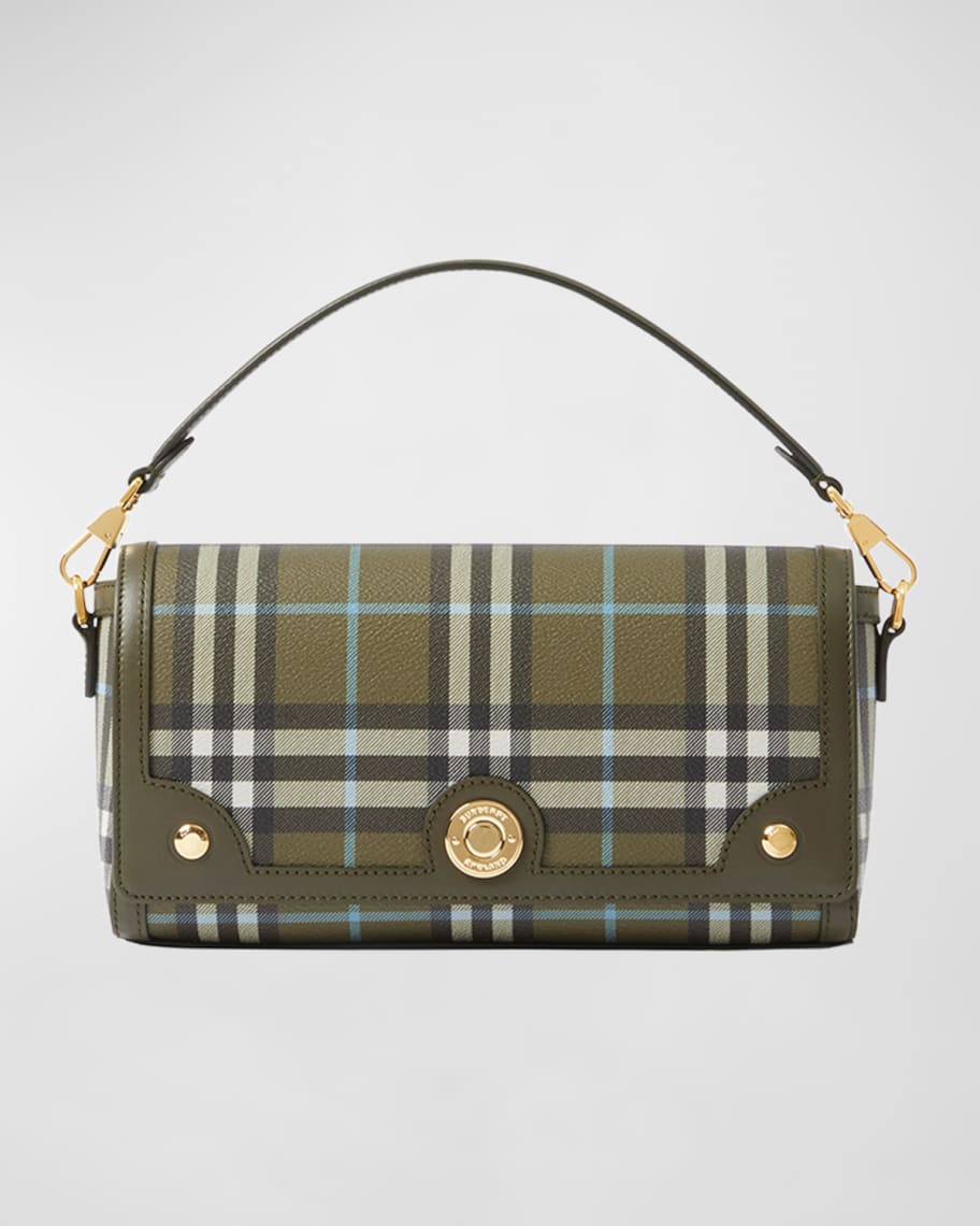 Burberry small vintage check and leather crossbody bag new arrivals
