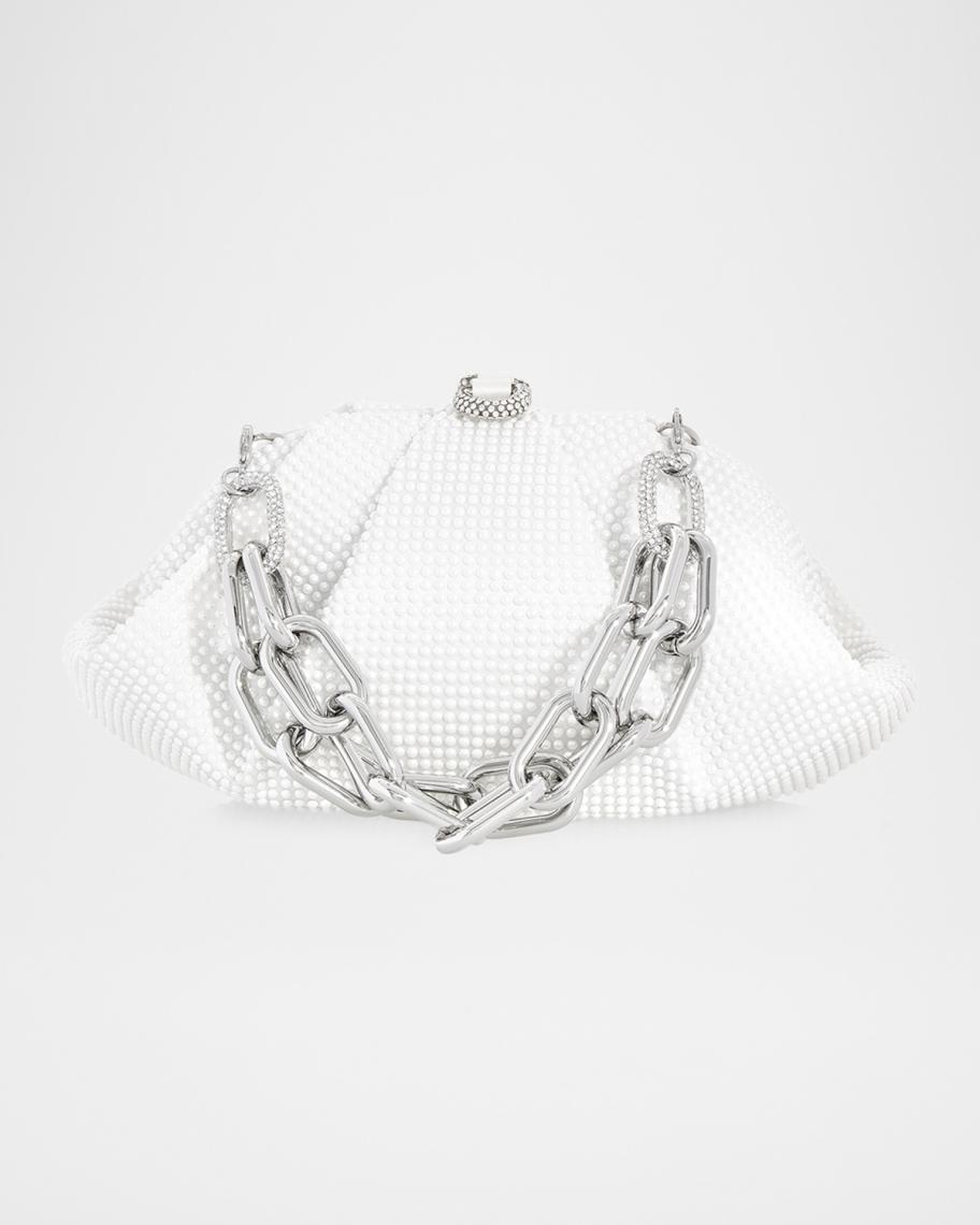 Judith Leiber Couture Gemma Pearly Rhinestone Top-Handle Bag