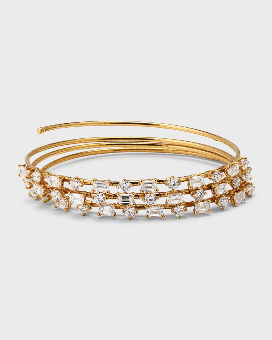 Mattia Cielo | Rose Gold Diamond Cuff Bracelet