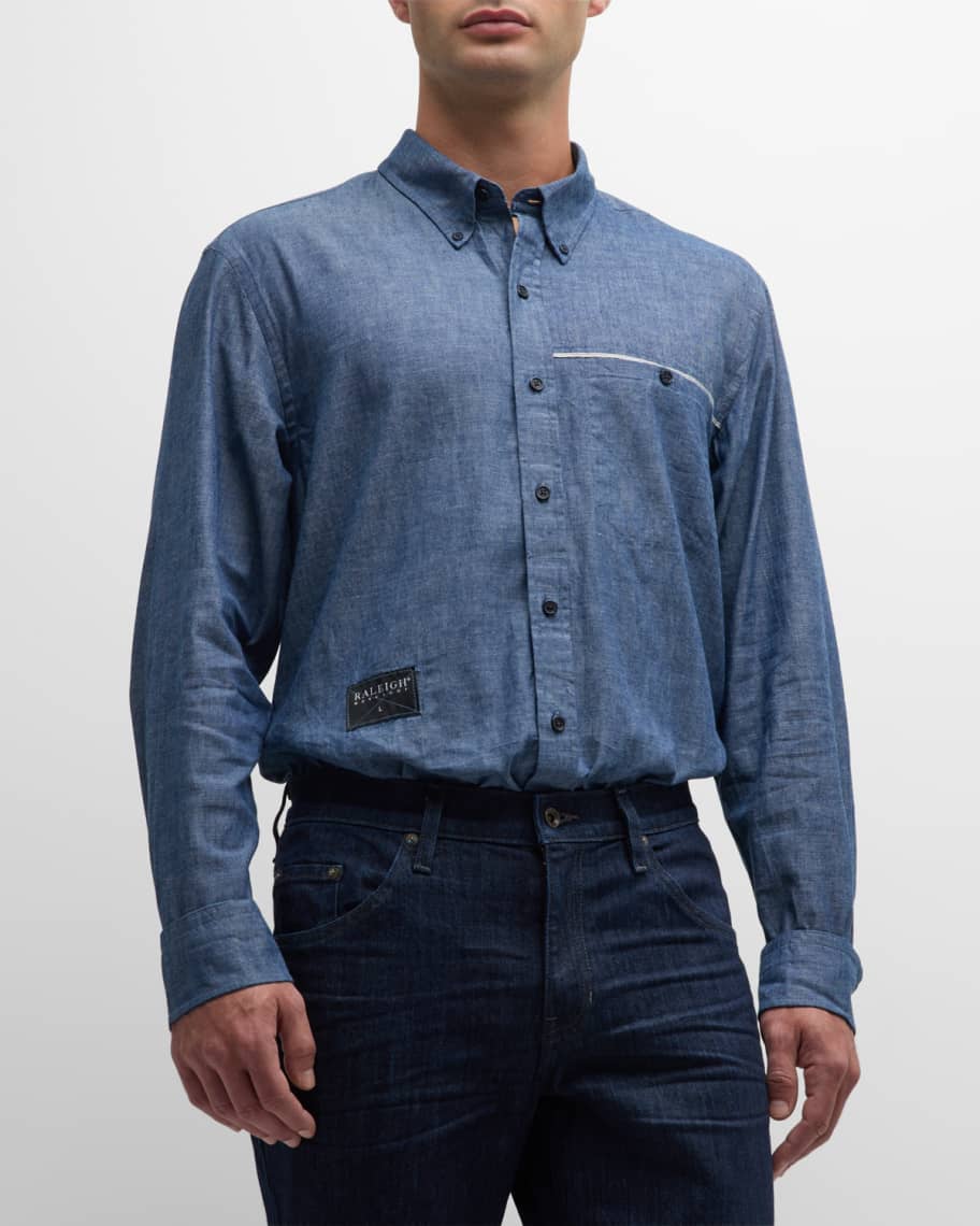 Raleigh Workshop Men's Selvage Oxford Button-Down Shirt | Neiman