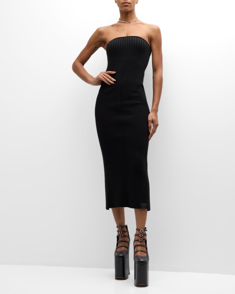 Knit Tube Midi Dress
