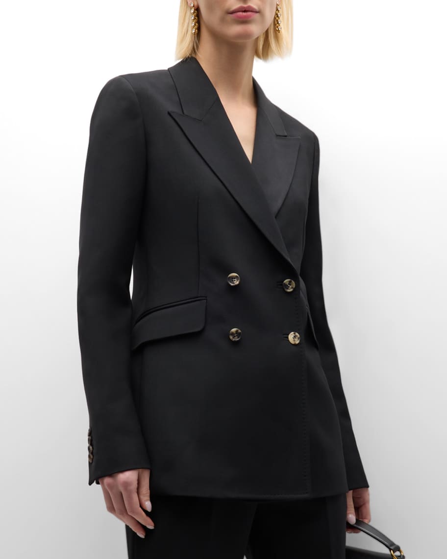 Gabriela Hearst Angela Wool Blazer Jacket | Neiman Marcus