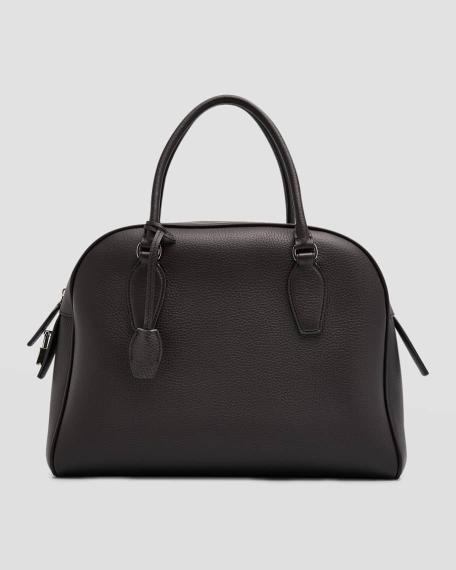 THE ROW India 12 Top-Handle Bag in Deerskin Leather | Neiman Marcus