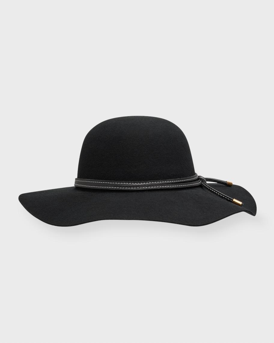 Sensi Studio Lady Felt Fedora With Leather Band | Neiman Marcus