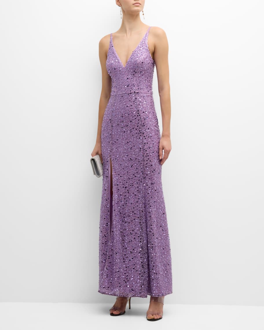 Dress the population iris lace gown shop