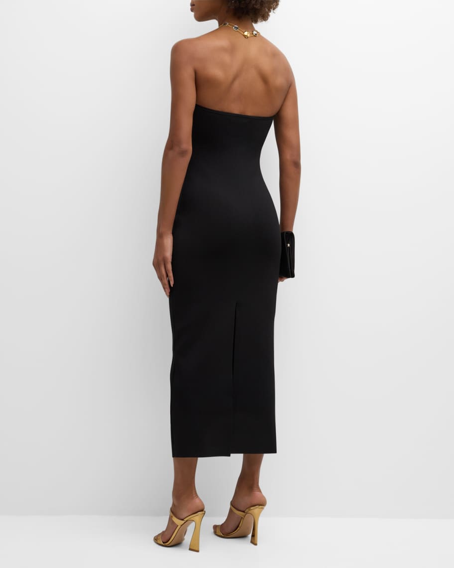 Image 3 of 6: Mystique Midi Dress with Globe Chain Halter