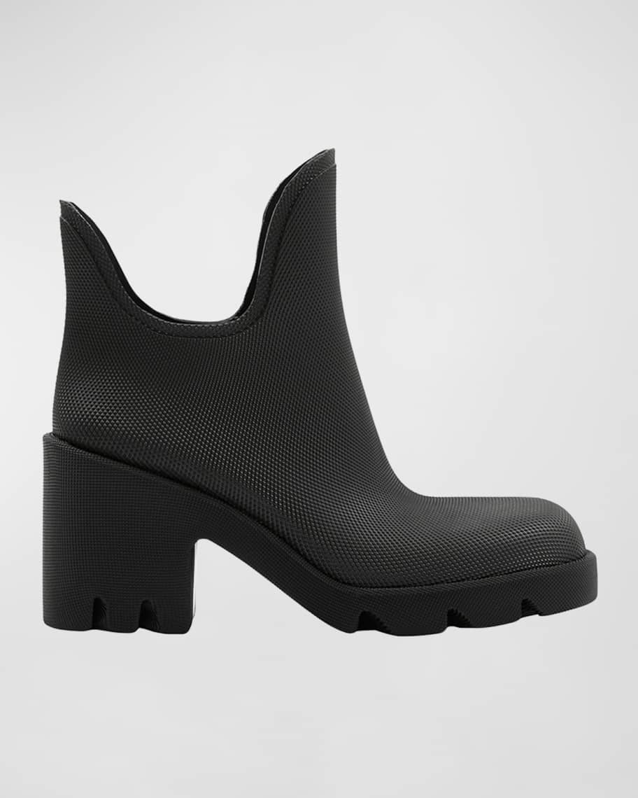 Burberry Marsh Rubber Ankle Rain Booties Neiman Marcus