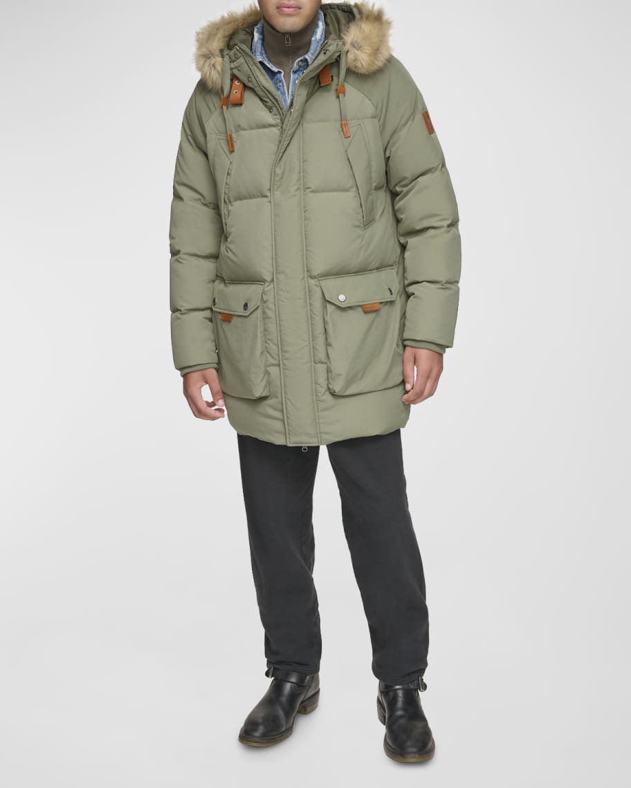 Andrew Marc Men s Korsun Parchment Puffer Parka Jacket Neiman Marcus