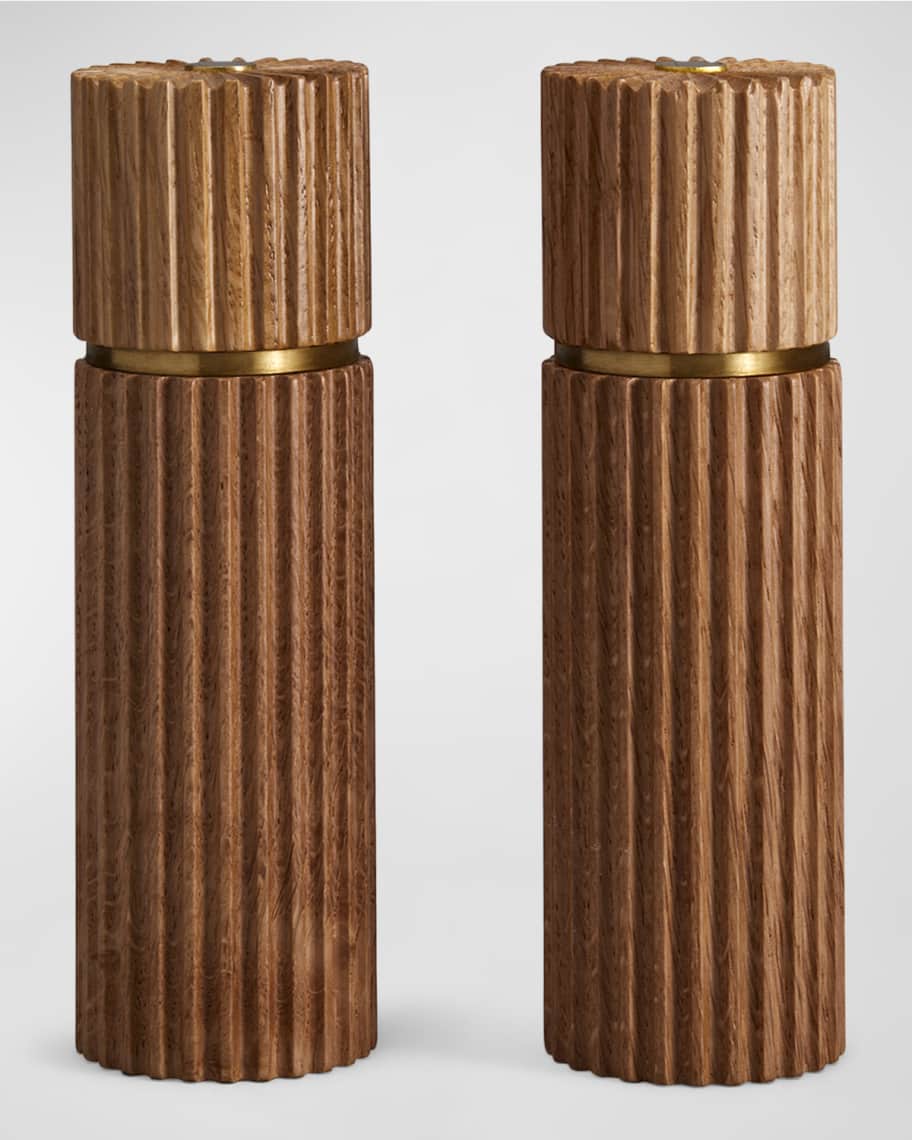 L'Objet Ionic Salt & Pepper Mills, Blonde Oak