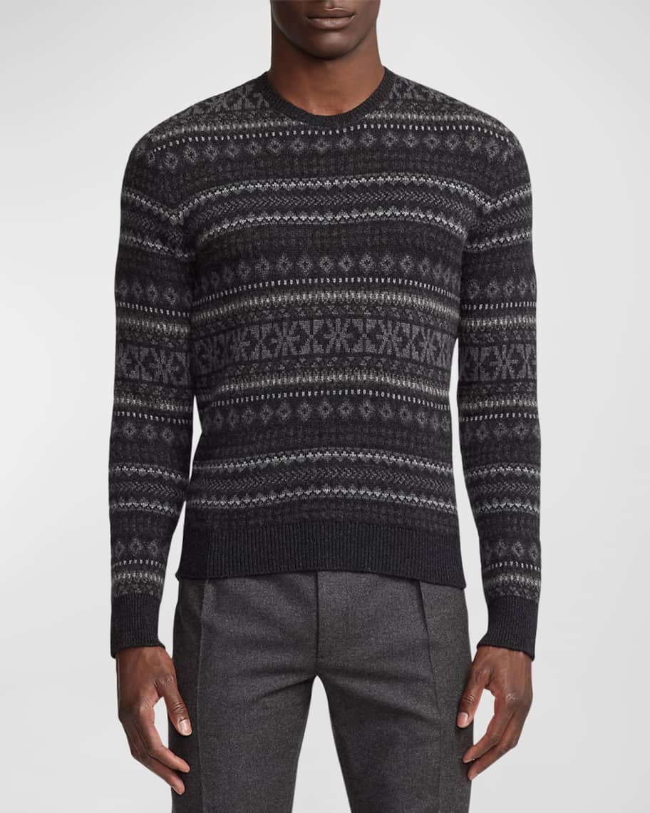 Ralph Lauren Purple Label Men's Fair Isle Cashmere Sweater
