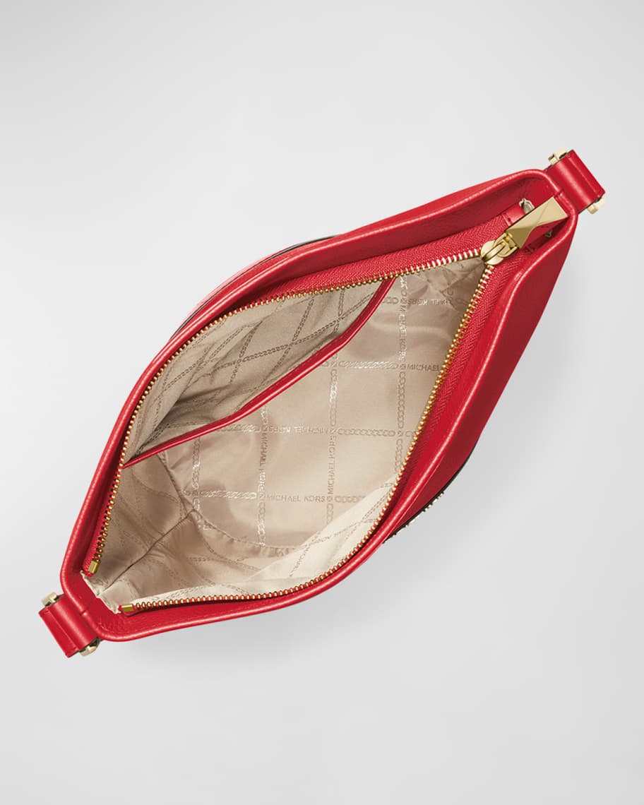 Image 3 of 3: Medium Zip Leather Bucket Bag