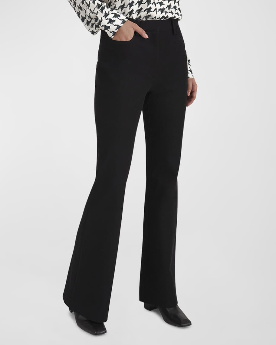 Theory Demitria Mid-Rise Bootcut Pants