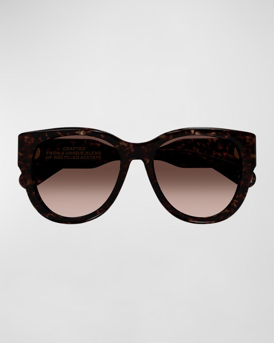 Chloe Cat Eye Brown CE604S Square Sunglasses Guc Made in Italy Chloe Brown CE604S Square Sunglasses Chloe | TLC main image 4