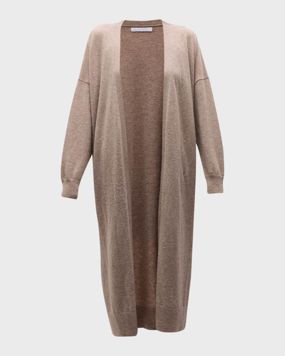 Cedar Slouchy Cashmere Duster in Midnight Navy