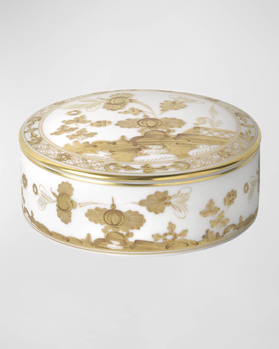 GINORI 1735 Oriente Italiano Round Trinket Box