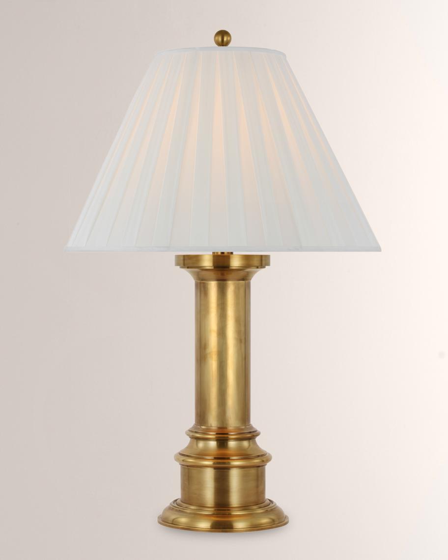 Visual Comfort Signature Hammett Table Lamp With Pleated Shade by Ralph ...