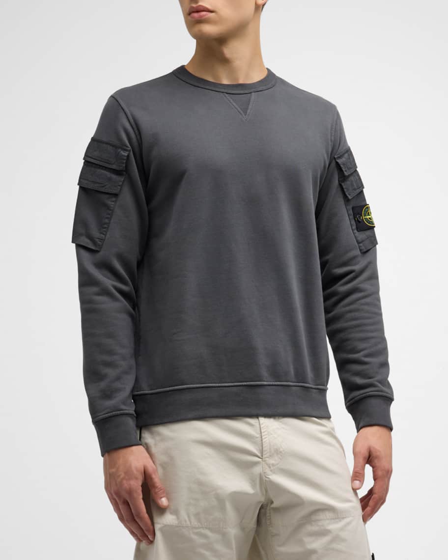 Stone island clearance sweatshirt with pocket