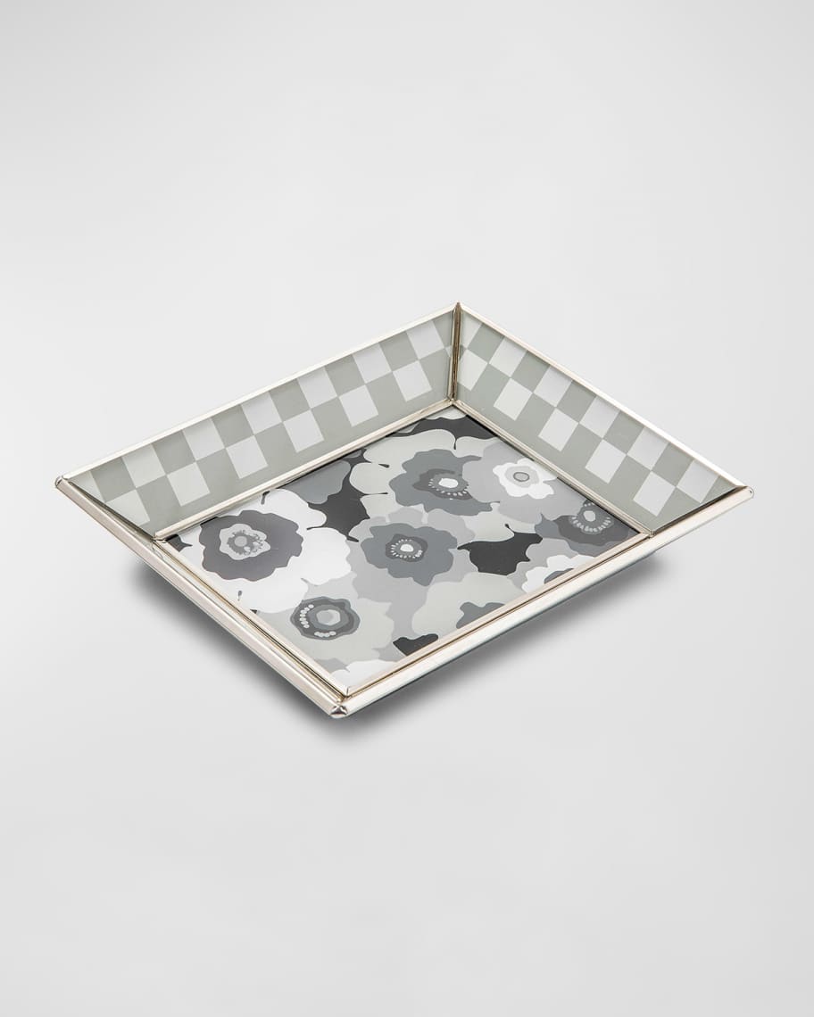 Image 2 of 2: Grey Always Flowers Small Tray