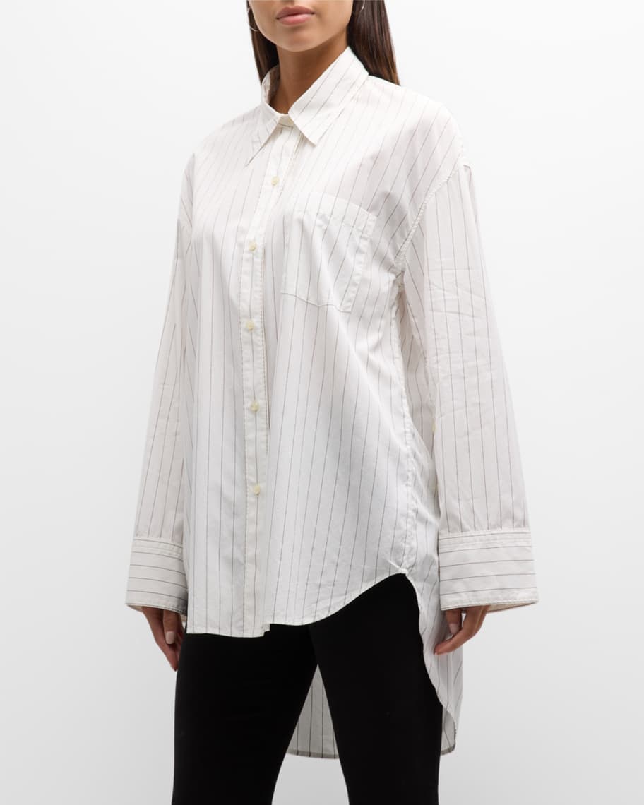 Louis Vuitton NEW Sweater Top Flare Sleeve Cuffs Uniform White