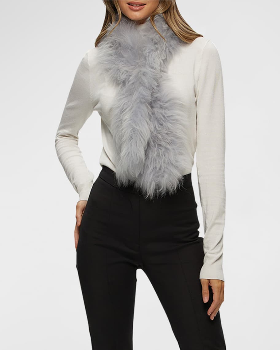 Image 2 of 2: Cashmere Goat Pull-Through Scarf