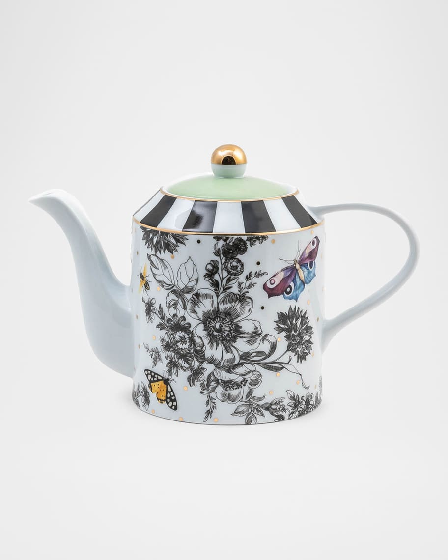MacKenzie-Childs Butterfly Toile Teapot | Neiman Marcus