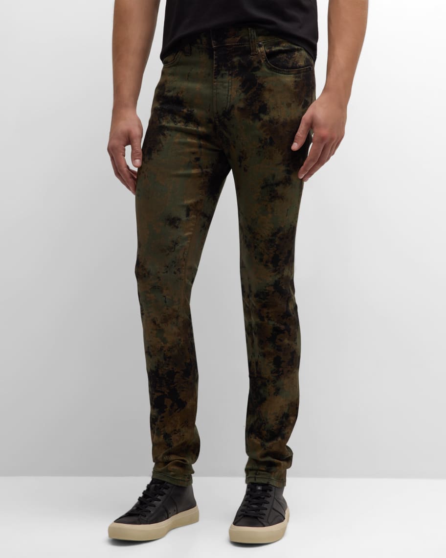 monfrere Men's Greyson TieDye Skinny Jeans Neiman Marcus
