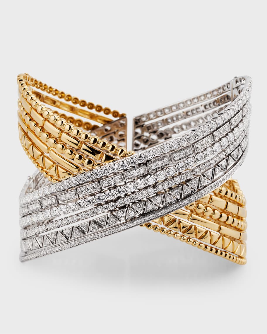 Etho Maria 18K Yellow and White Gold Diamond Bracelet | Neiman Marcus