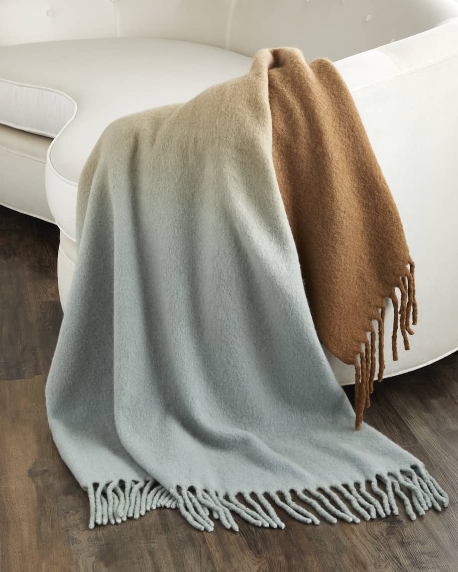 Celadon Avoca Mohair Throw Vince Brushed Alpaca-Blend Throw