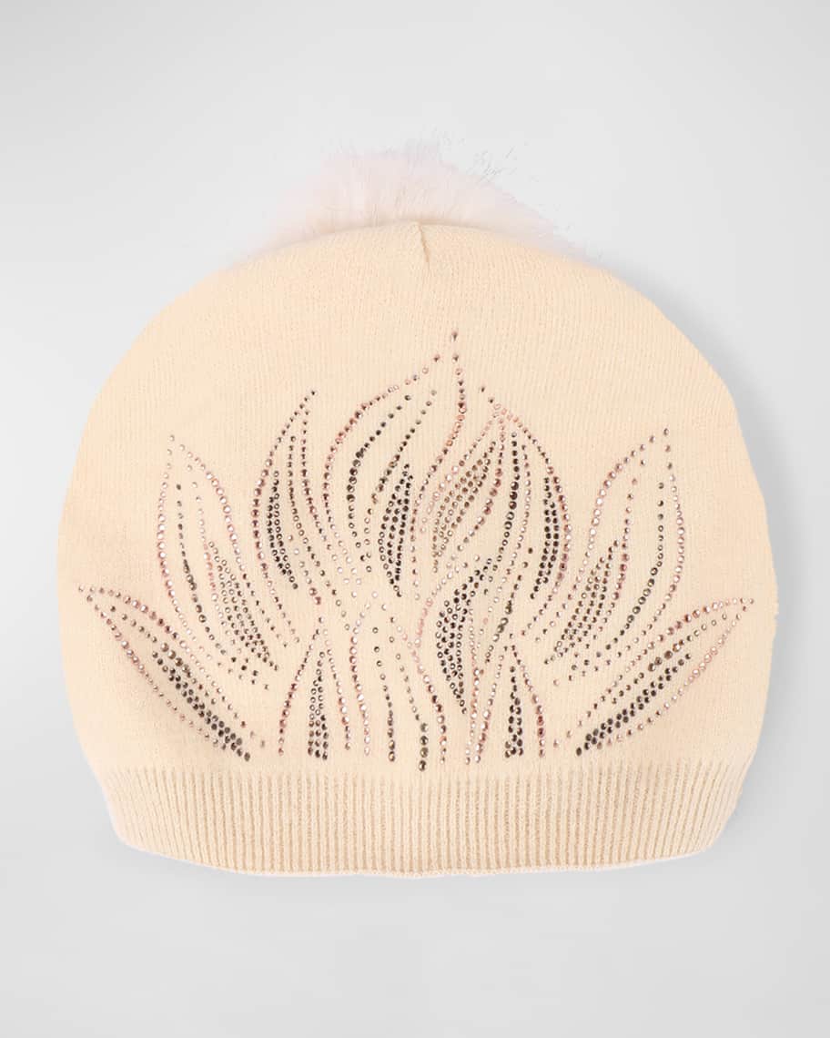 Pia Rossini Laurie Sequin-Embellished Pom Beanie | Neiman Marcus