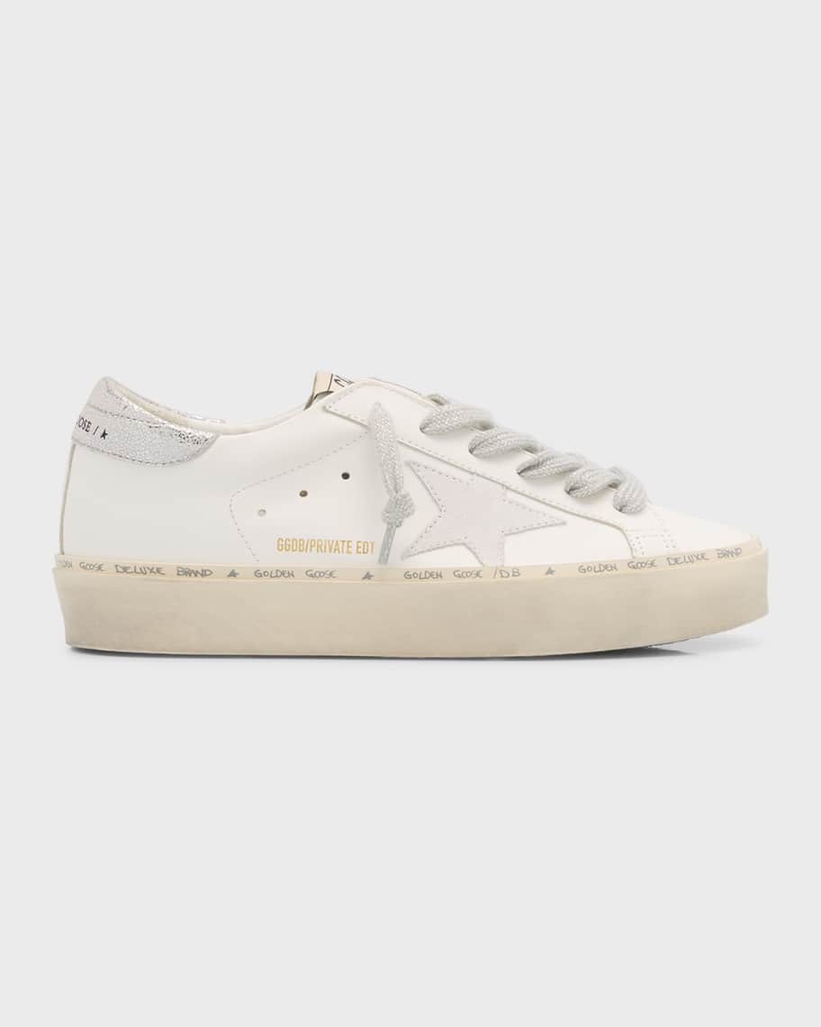 GOLDEN  ゴールデングース HISTAR 23.5 Golden Goose Hi Star Mixed Leather Low-Top Sneakers | Neiman
