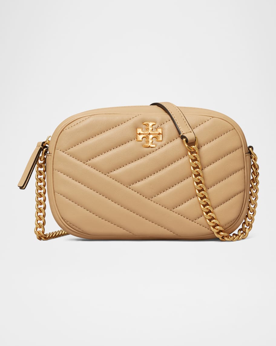 Image 1 of 4: Kira Chevron Quilted Camera Crossbody Bag