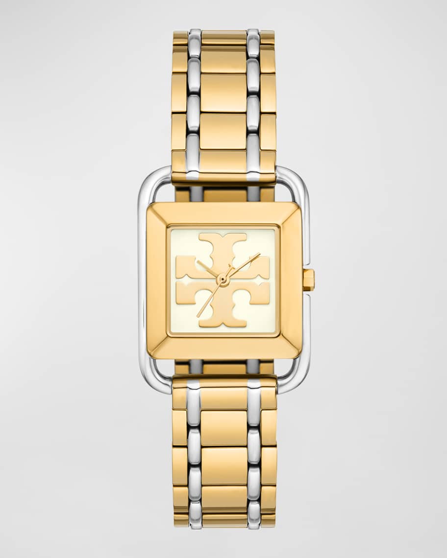 Tory Burch The Miller Two-Tone Stainless Steel Square