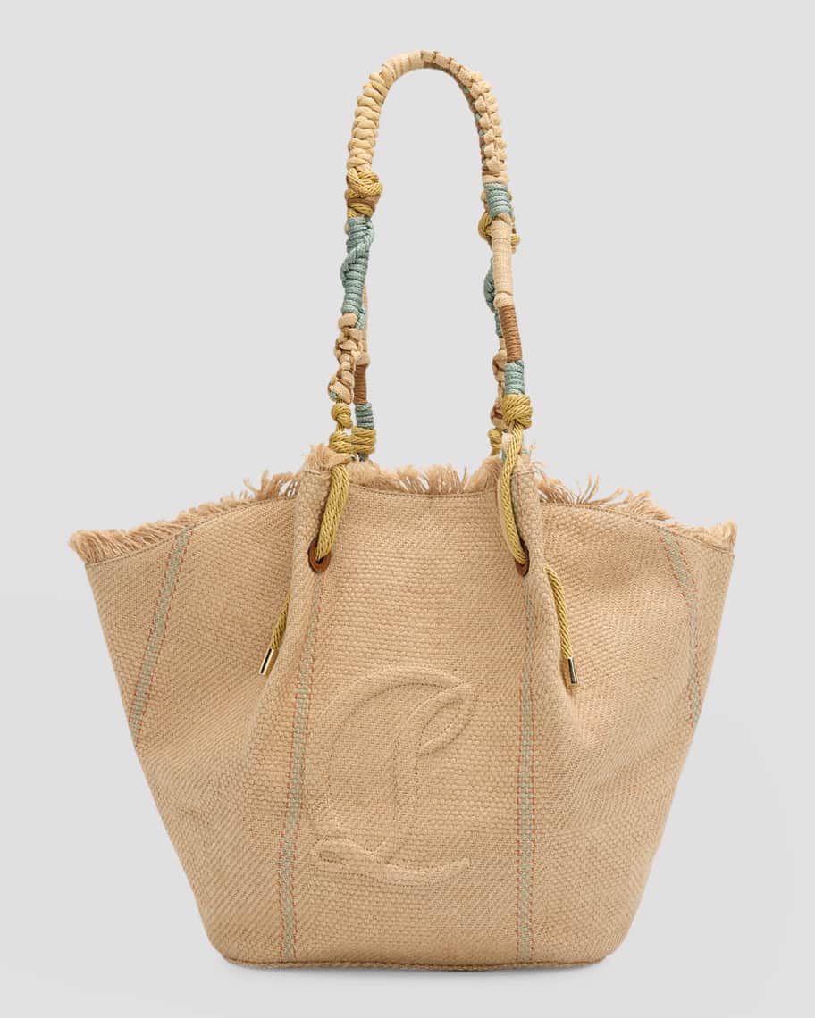 Christian Louboutin By My Side Shopper in Jute with CL Logo 
