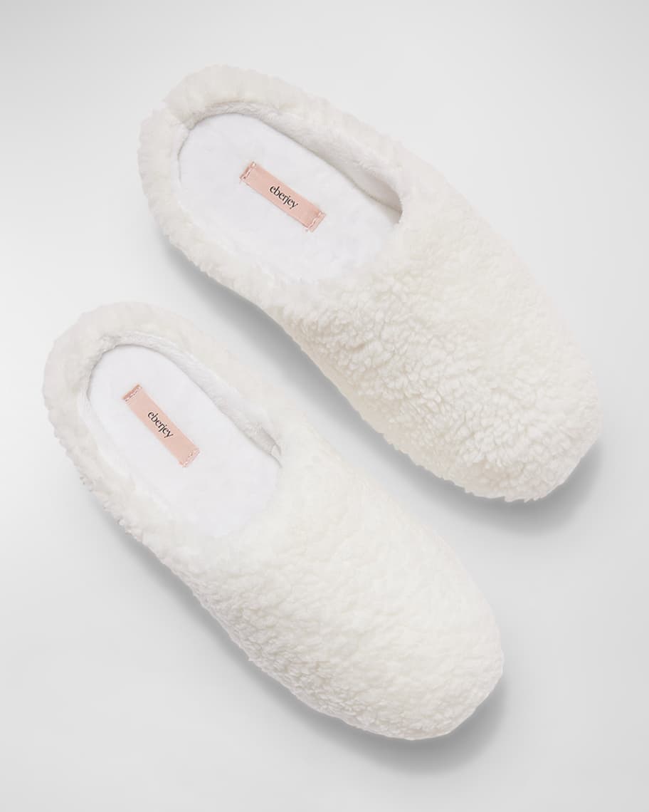 Eberjey Women Plush Mule Slippers Deep Taupe