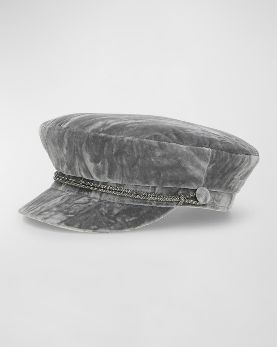 Velvet newsboy hat online