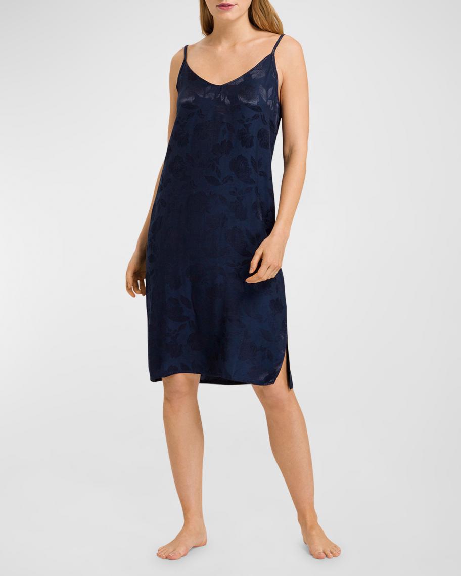 Hanro Valene Floral Jacquard Chemise | Neiman Marcus