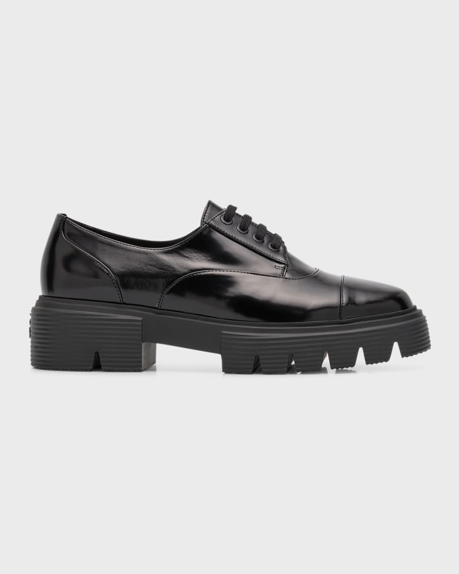 Stuart Weitzman Nolita Leather Casual Oxford Loafers | Neiman Marcus