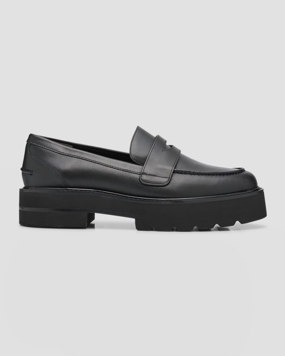 Image 1 of 6: Ultralift Leather Casual Penny Loafers