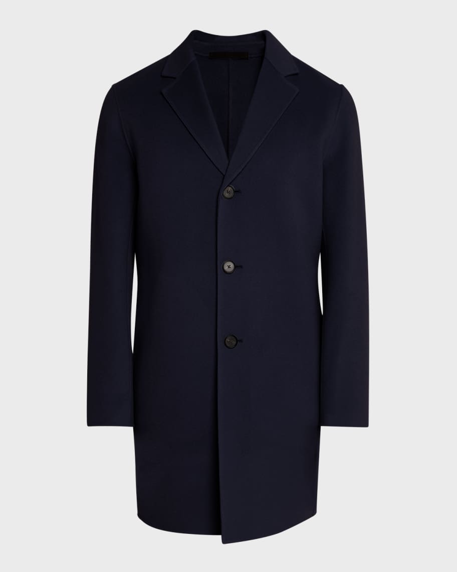 Theory Men's New Divide Wool-Cashmere Topcoat | Neiman Marcus