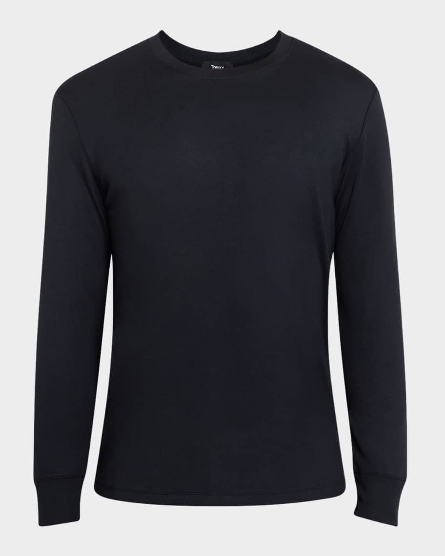 Men's Essential Tee Long Sleeve in Anemone Milano