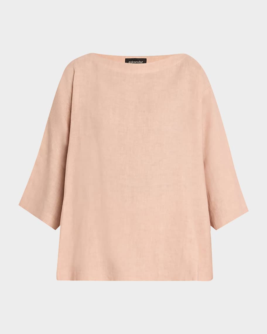 3/4 Sleeve Scoop Neck Tunic (S, M, L) (Pack of 6) main image 1