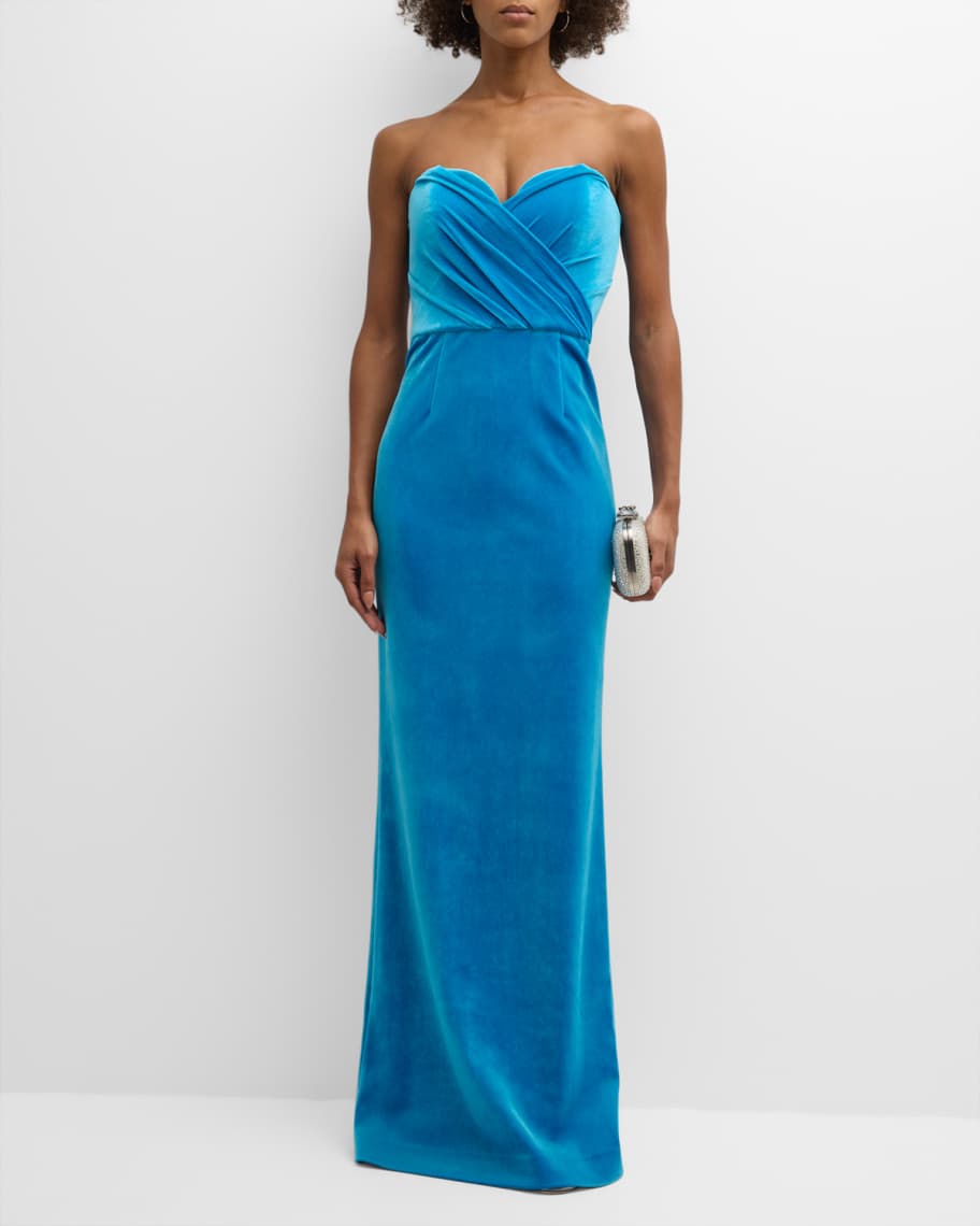 Rebecca velvet maxi dress clearance